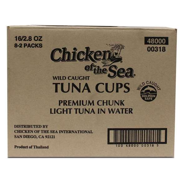 Chicken Of The Sea Chicken Of The Sea Chunk Light Tuna In Water Bowl 2.8 oz. 2 Count, PK8 10048000003185